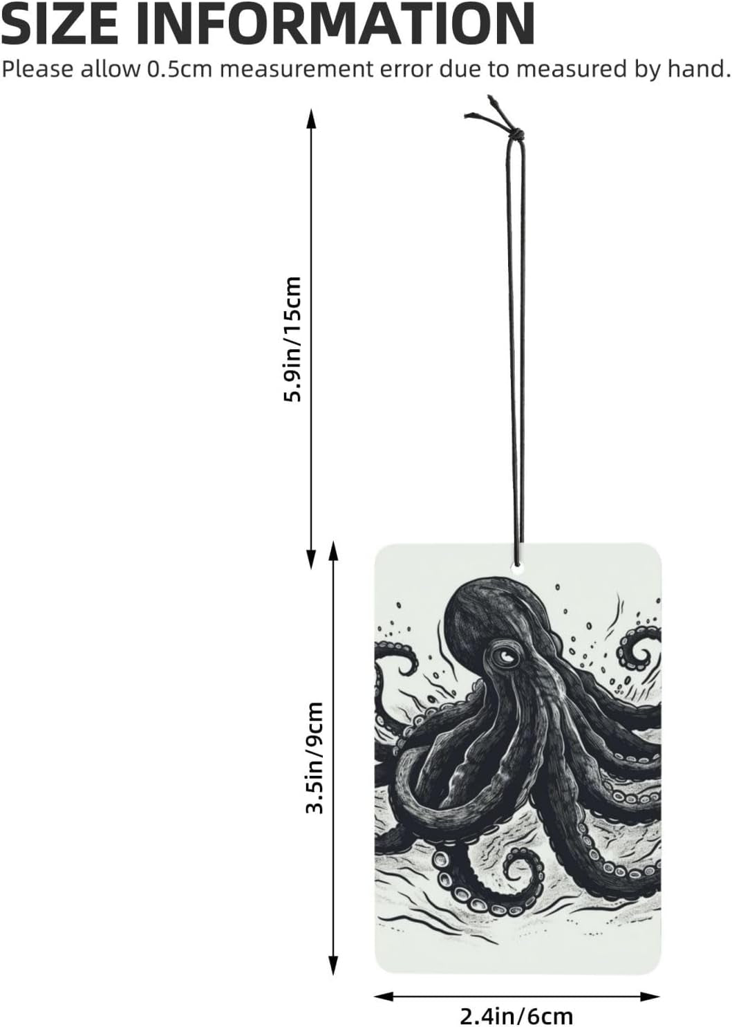 Mythological Kraken Car Air Fresheners 4Pcs