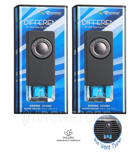 2-Pack Differen Luxury Fragrance Vent Clip Car Air Freshener Marine Squash Scent