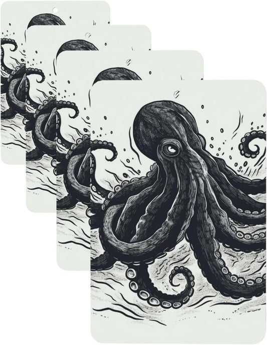   Mythological Kraken Car Air Fresheners 4Pcs